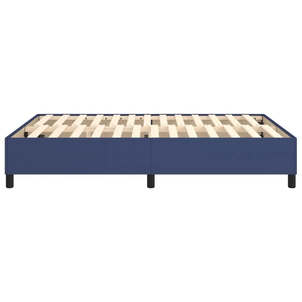 Struttura Letto a Rete a Molle Blu 140x190 cm in Tessuto 3120860