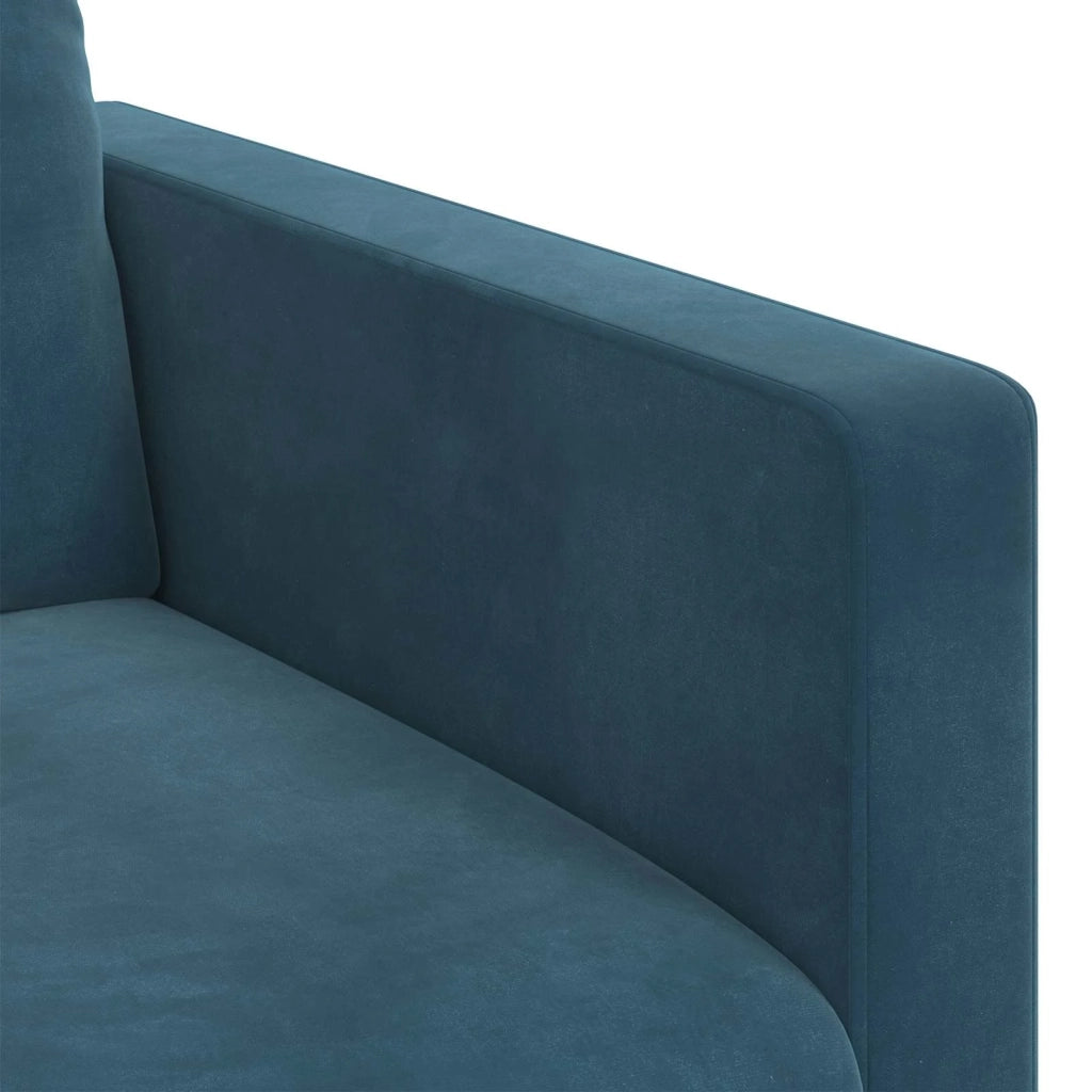 Set di divani 2 pcs Blu 138 x 78 x 80 cm Velluto 3407515