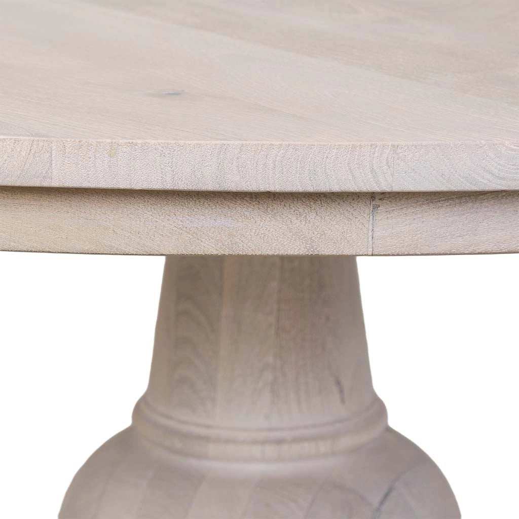 Tavolo da pranzo in legno bianco 150x150x76h cm