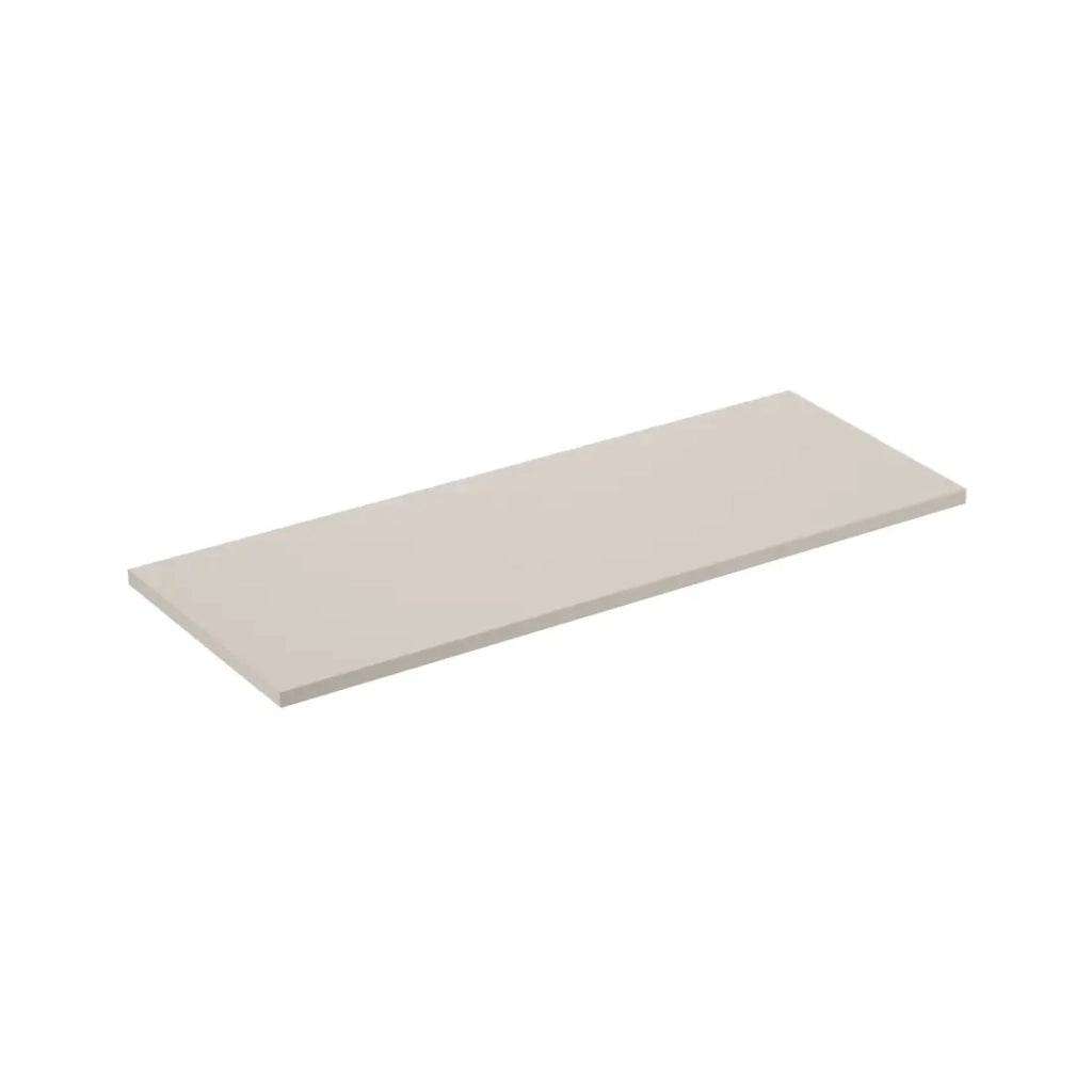 Piano lavabo NOXERA – 120 cm – Beige opaco – Da appoggio – Finitura di alta qualità in MDF