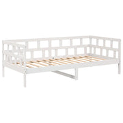 Letto singolo | Letto per adulti | Dormeuse Bianca in Legno Massello di Pino 90x190 cm