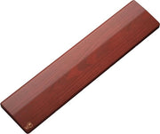 Sostegno per tastiera in legno per gaming (formato completo) - asse bianco - nerf media - superficie liscia - resistente al sudore e all'olio - base in gomma antiscivolo - 430 x 100 x 19 mm - Noce d'oro
