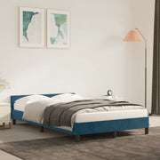 Giroletto senza Materasso Blu Scuro 120x190 cm Velluto 379551