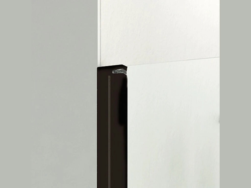 Box doccia frontale OPEN fisso + porta battente + fisso 200 cm (60+80+60) cromo trasparente