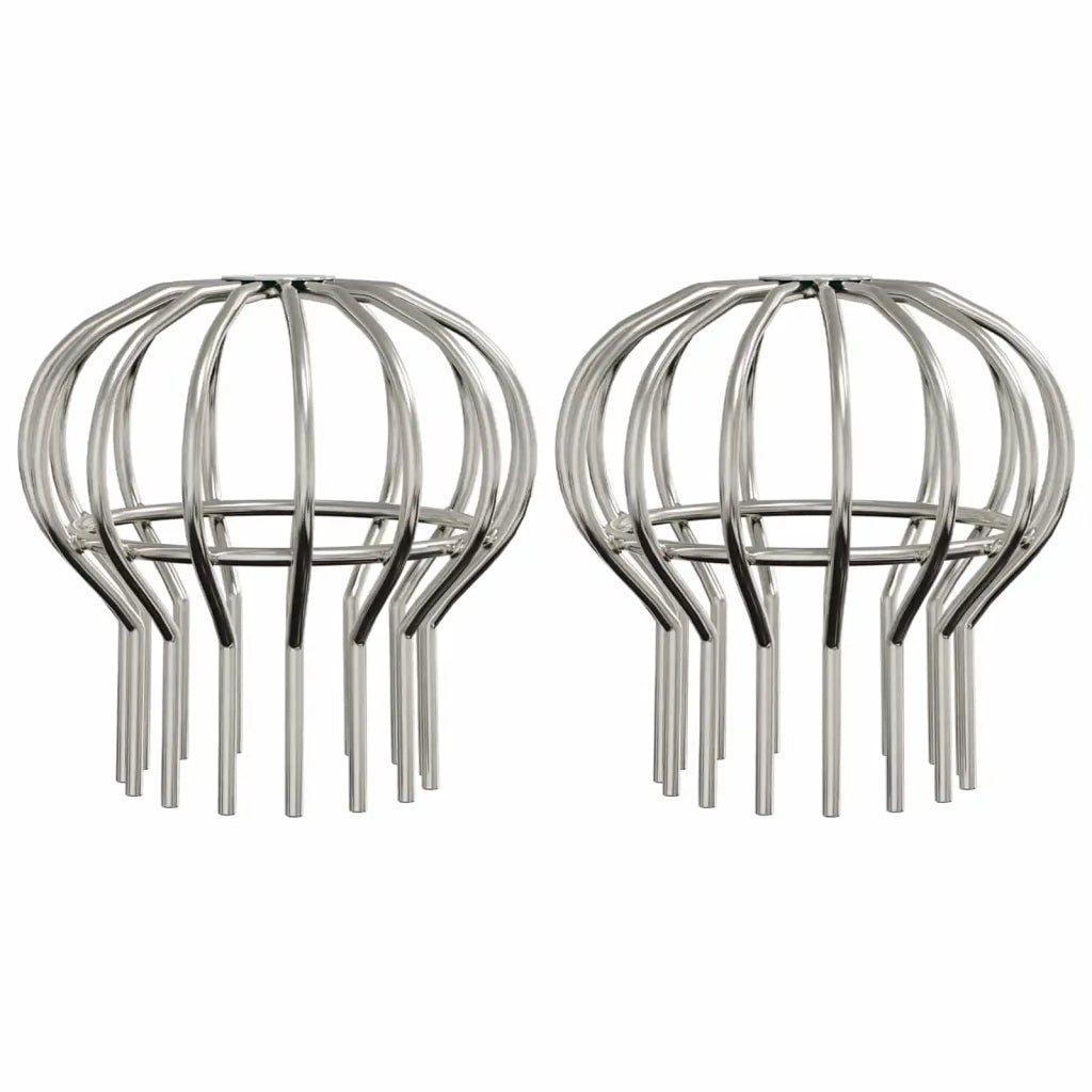 Protezione Foglie per Grondaia 2 pcs Argento 110 mm