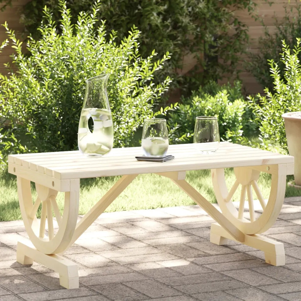 Tavolino da Giardino-Tavolo da Esterno-Tavolino da Patio 90x50x40 cm in Legno Massello di Abete 895846