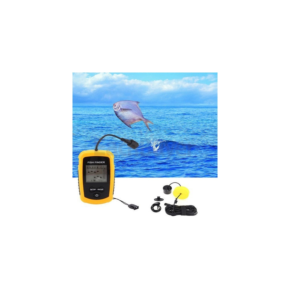 Trade Shop - Ecoscandaglio Sonar Sonda Portatile Pesca Acqua Dolce Salata Cerca Pesci -