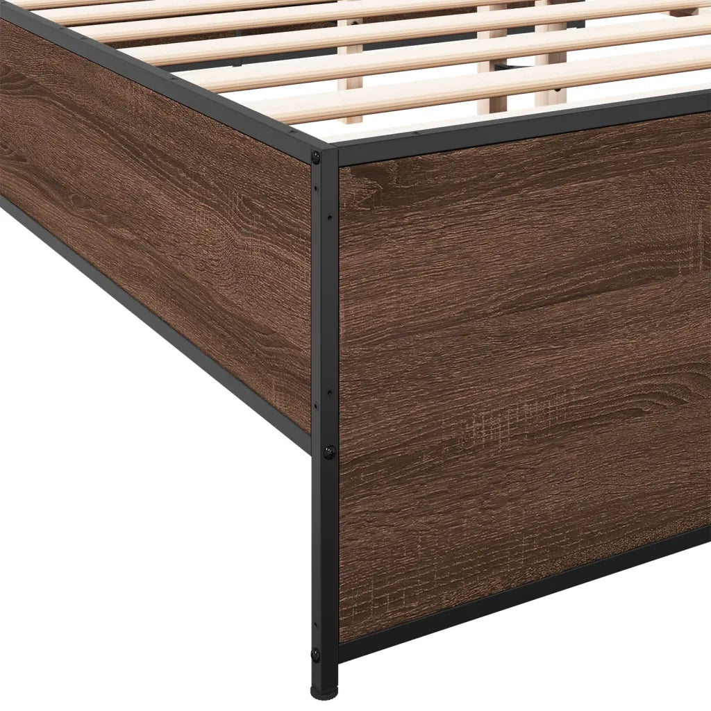 Giroletto Rovere Marrone 140x190cm in Legno Multistrato Metallo 3279901