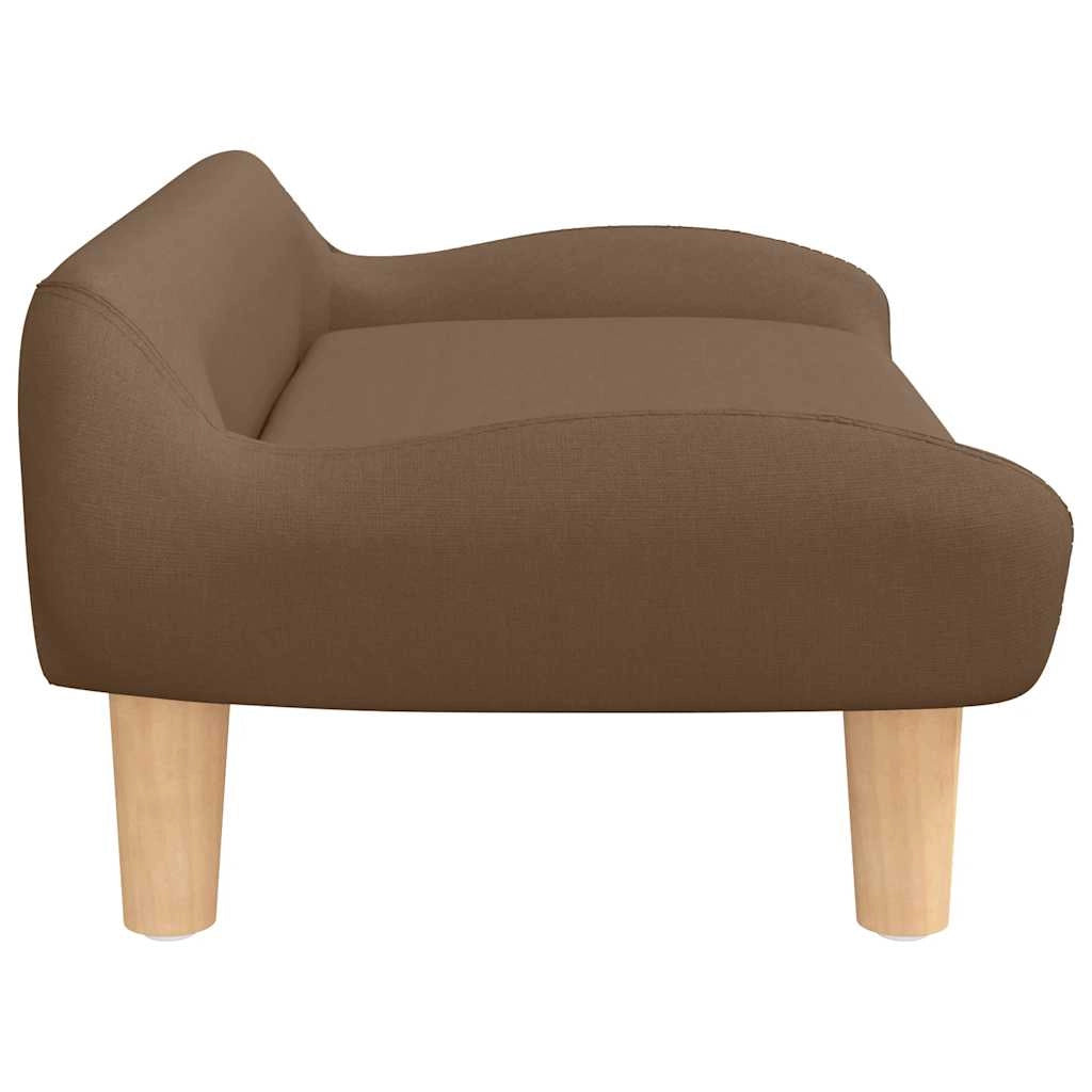 Cuccia per cani a forma di cesto comoda 70 x 40 x 24 cm tessuto marrone 02_0042787