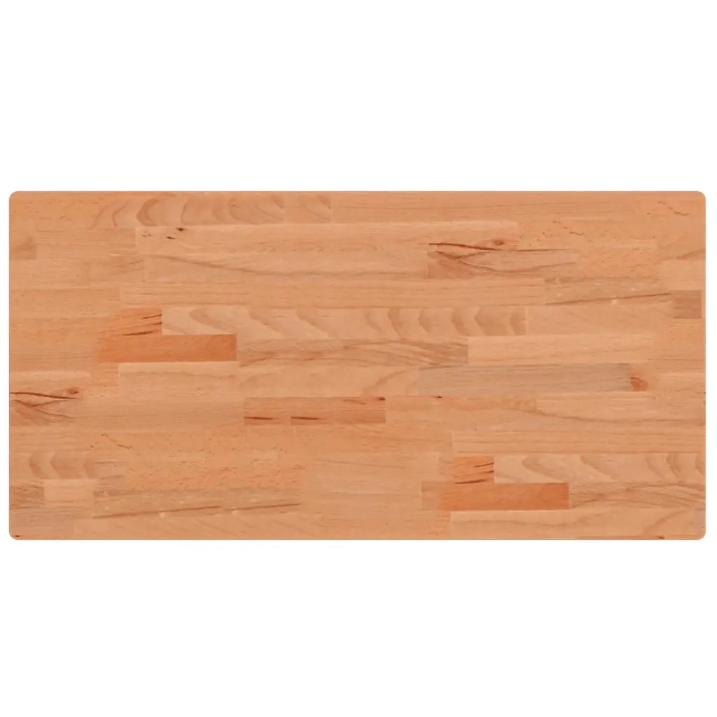 Piano Bagno 80x40x2,5 cm Legno Massello di Faggiocod mxl 107799