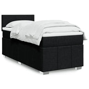 Giroletto a Molle con Materasso Nero 90x190 cm in Tessuto 3289218