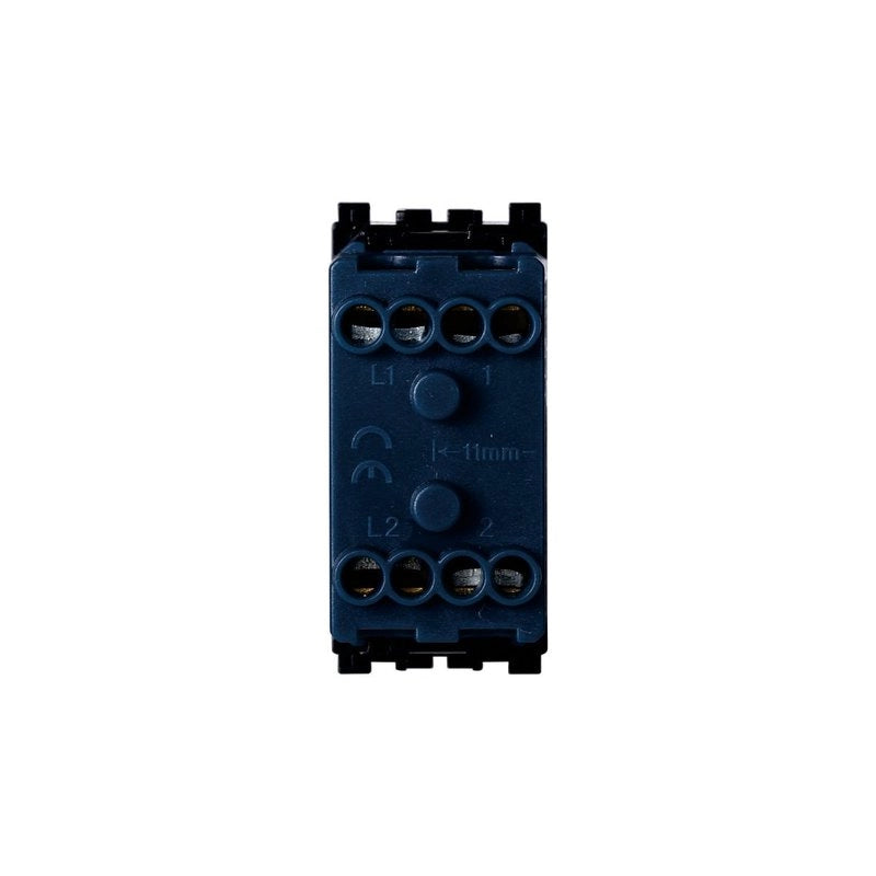 Pulsante Doppio Saliscendi 1P+1P 10A Colore Bianco Compatibile Con Vimar Arke