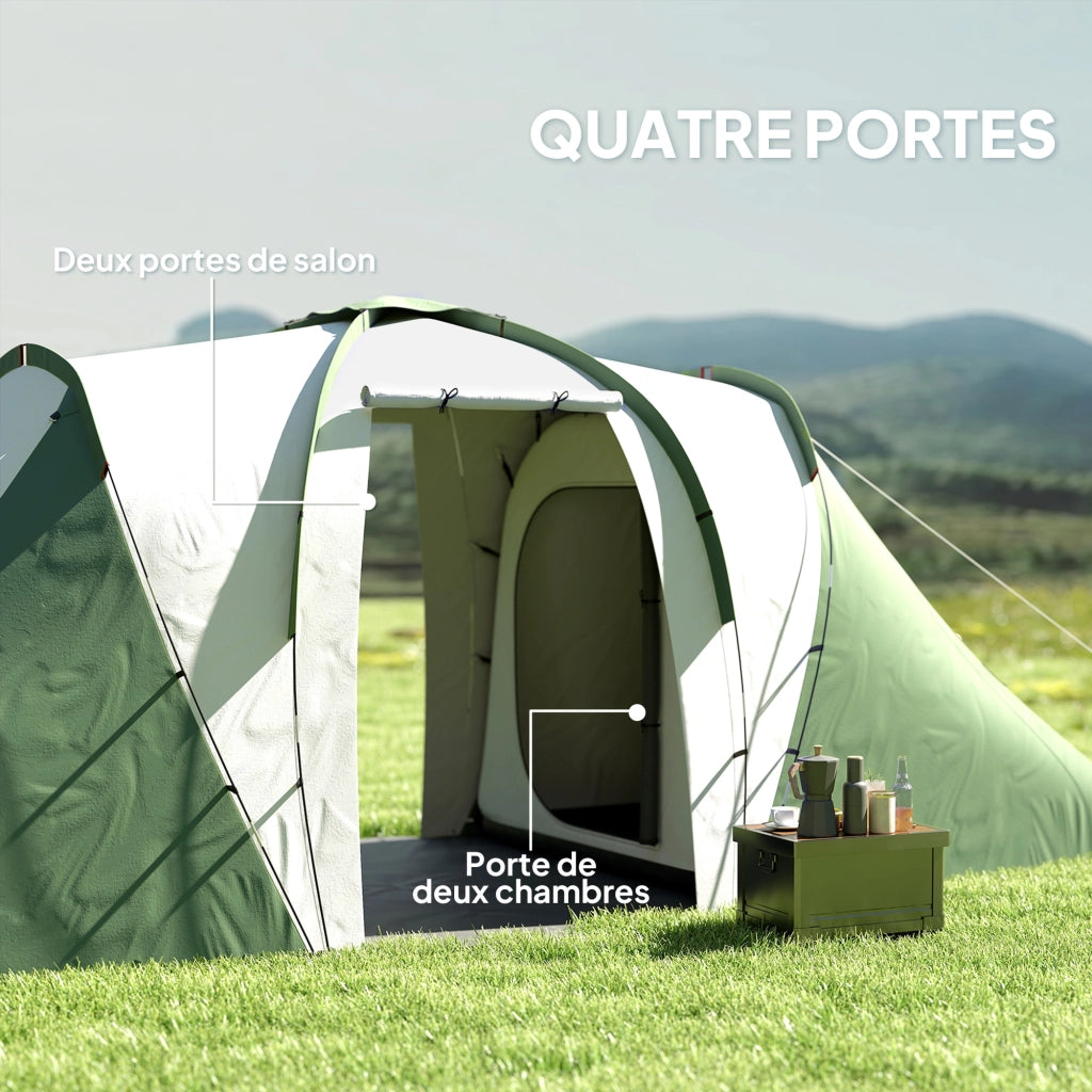Tenda da campeggio 4-6 persone impermeabile ¨C zephmum ¨C 555x225x190 cm