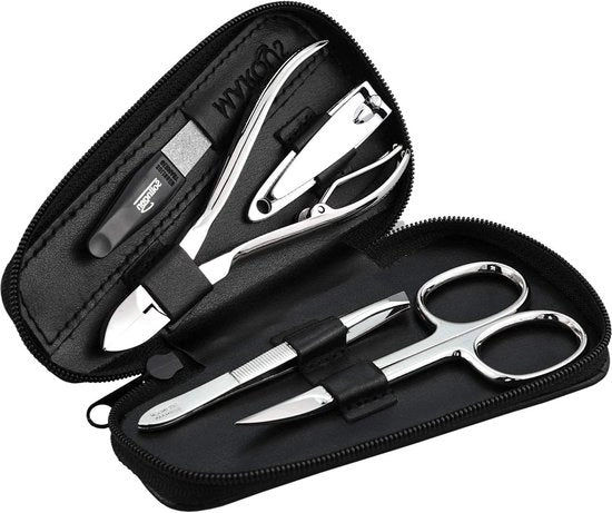 Set di unghie 5 pezzi - Trasformatore di unghie da Solingen - Set di manicure uomo e donna - Scatola di unghie - Necessario - Set di manicure per viaggio