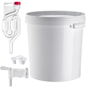 Set di contenitori per fermentazione KADAX da 33 litri per vino e liquori, completo di rubinetto, tubo e tappo.