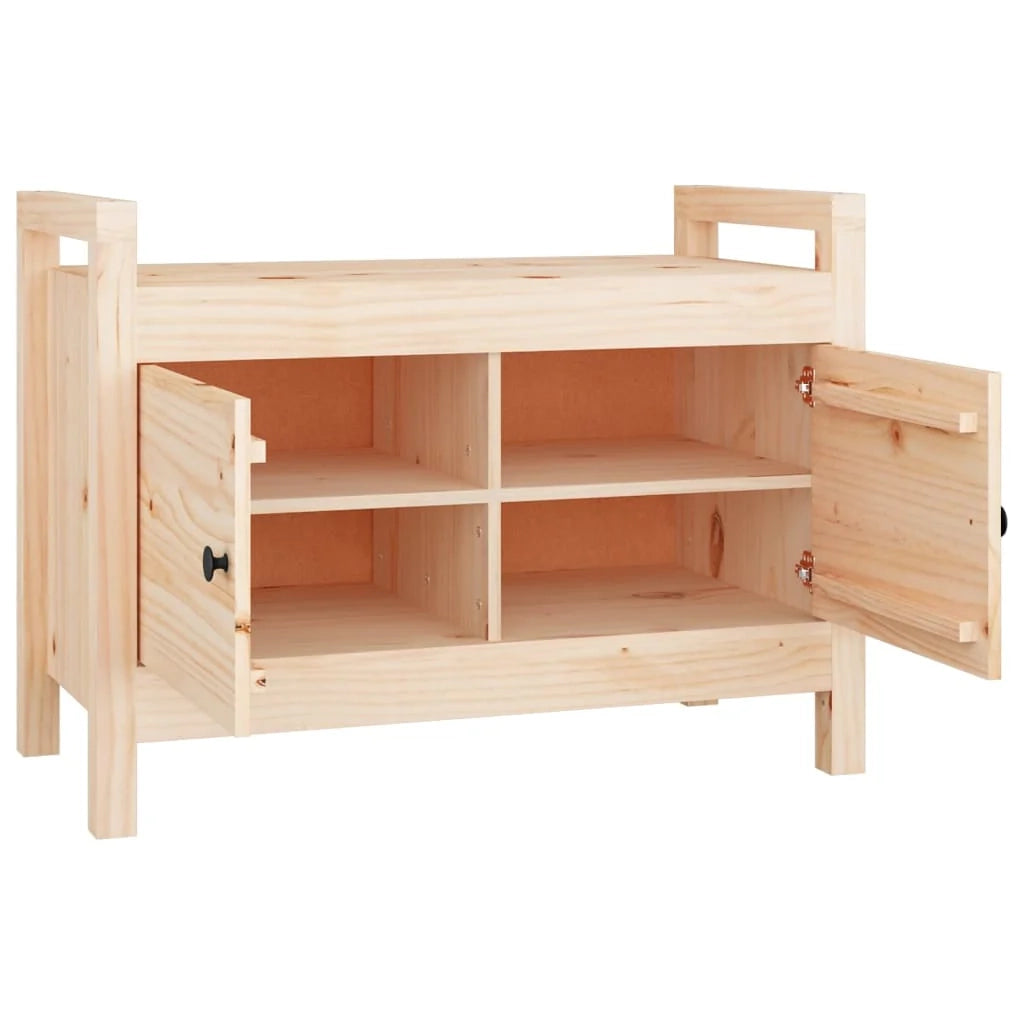 Panca da ingresso 80 x 40 x 60 cm in legno massello di pino 02_0010797