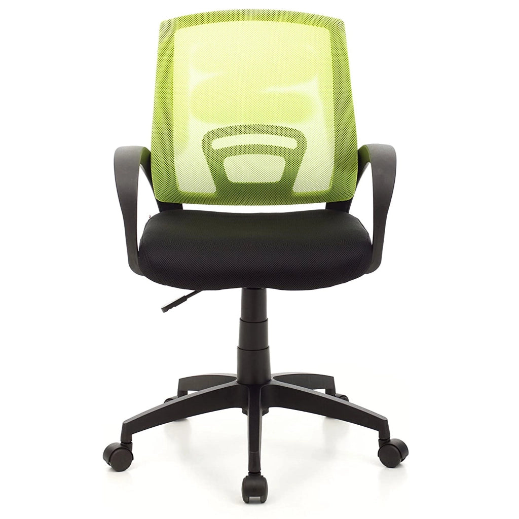 Marvin Poltrona Ufficio Ergonomica Girevole con Ruote, Sedia Scrivania Regolabile in Altezza con Schienale Traspir Verde