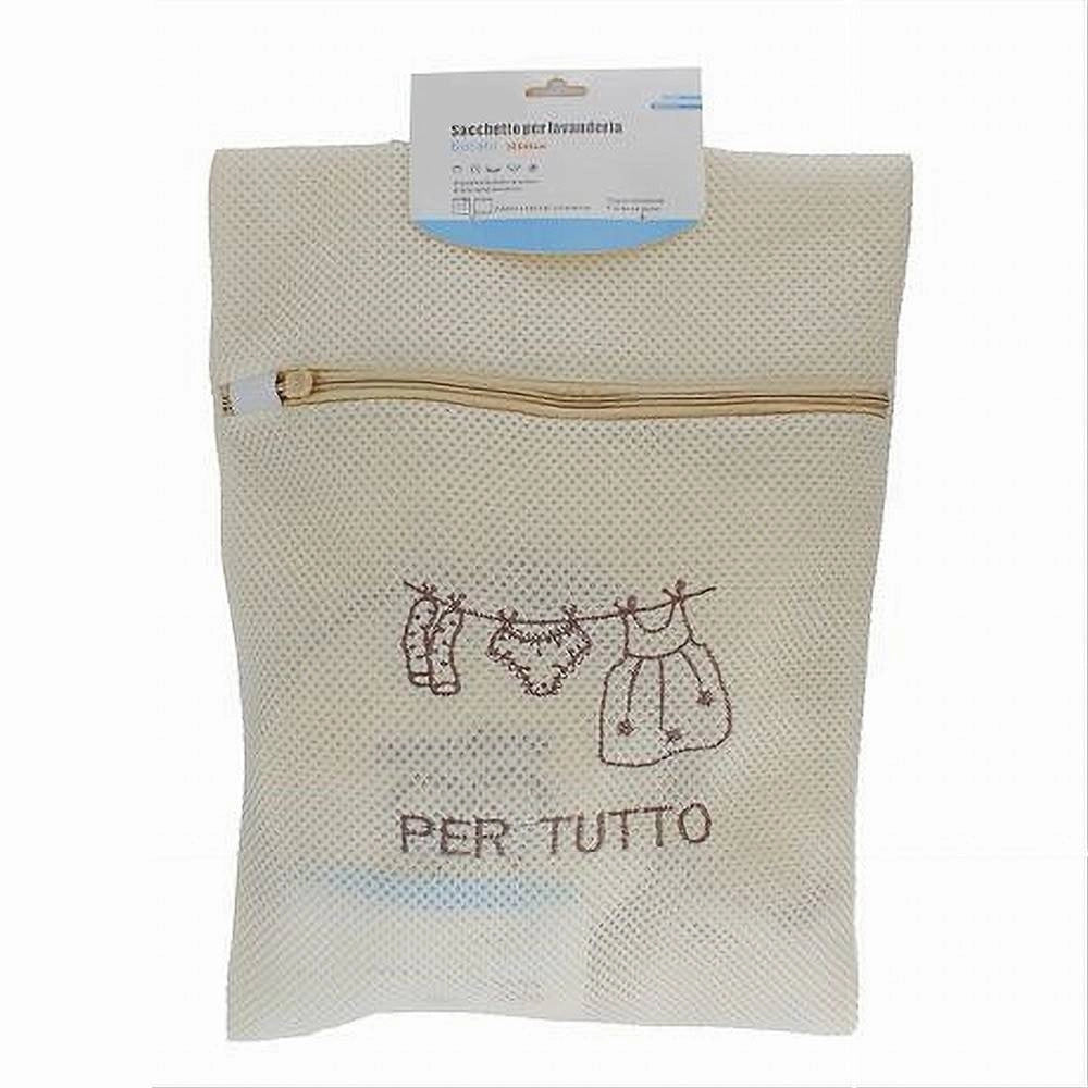 Trade Shop - Sacchetto Salva Reggiseno Lavatrice Lavaggi Biancheria Rete Intimo 40x30cm 59115 -