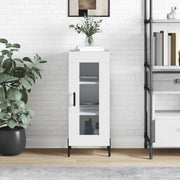 Credenza-Buffet-Armadio da cucina Bianco Lucido 34,5x34x90 cm in Legno Multistrato 882921