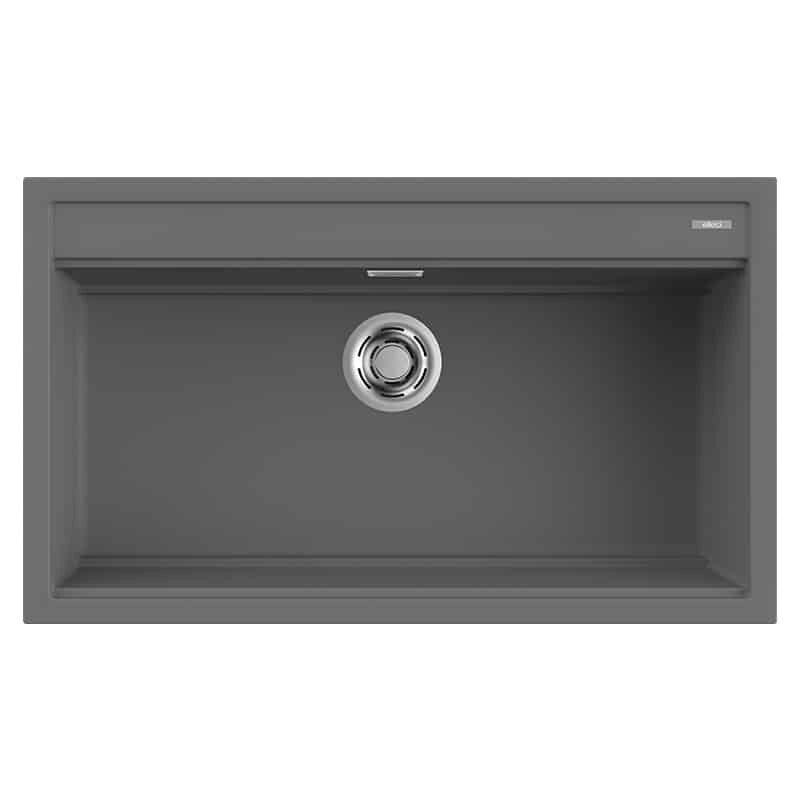 Lavello Elleci Incasso 1 vasca 86x51 Best 360 Keratek Plus Grigio Dark Grey LKB36099