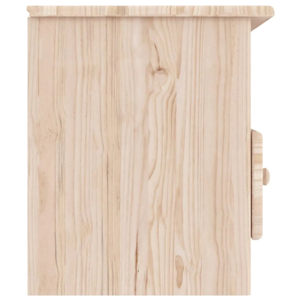 Mobile TV con Cassetti ALTA 100x35x41 cm Legno Massello di Pino 353933