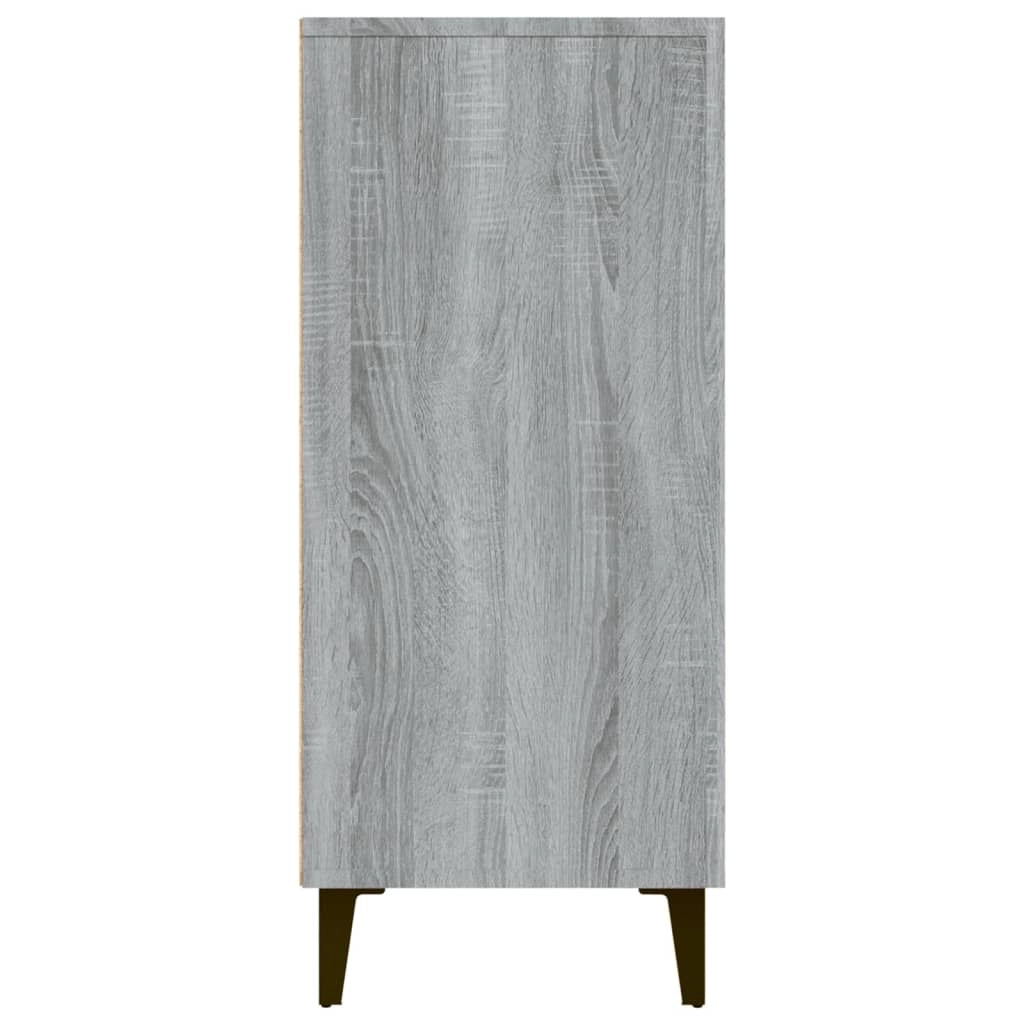 Buffet credenza cassettiera armadio mobile contenitore organizer cucina soggiorno Sonoma 90 x 34 x 80 cm legno ingegnerizzato grigio 02_0036553