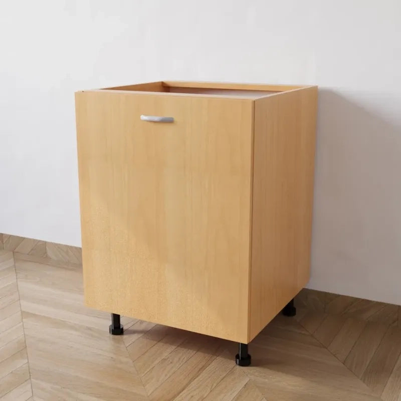 Mobile Base 60 Compreso Di Anta. H 72 Cm L 60 Cm P 55.5 Cm. Spedizione In Kit Faggio