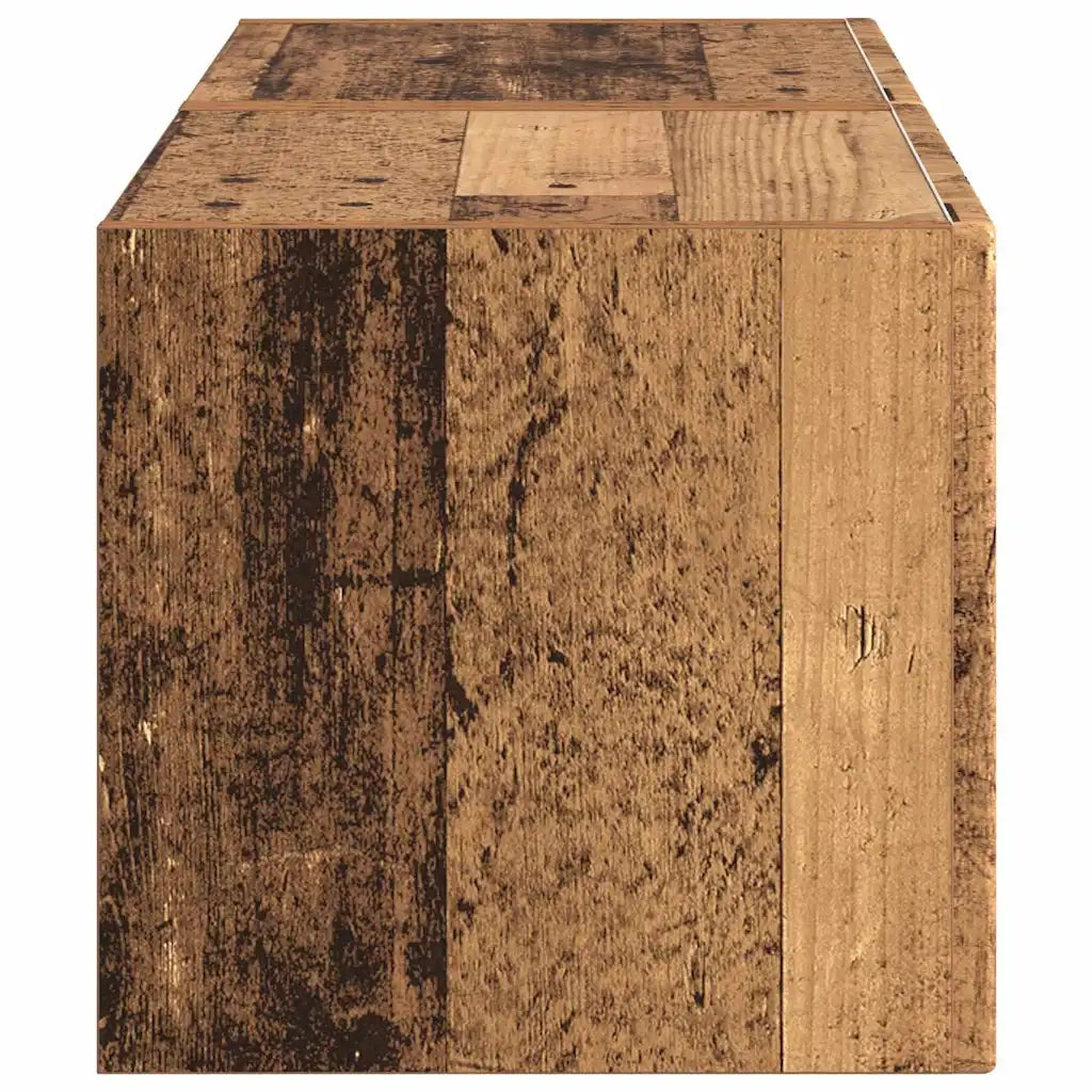Mobile TV da parete 2 pz-Set di 2 Mobile TV a Muro-Credenza TV Legno vecchio 60 x 31 x 29.5 cm 520545
