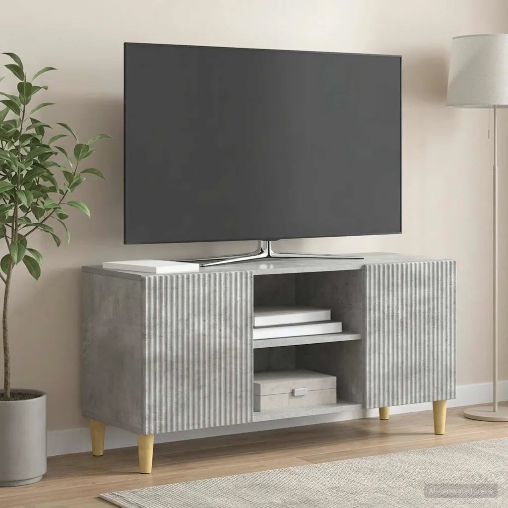 Mobile TV Grigio Cemento 102 x 34,5 x 50 cm 894698