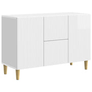 Credenza Bianco Lucido 89 x 34,5 x 60 cm Legno ingegnerizzato