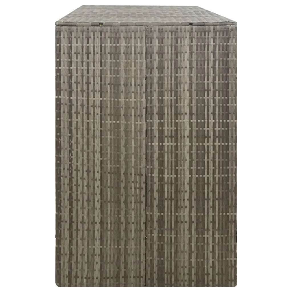 Copribidone Triplo Grigio 207x80x117 cm in Polyrattan CFW3168620