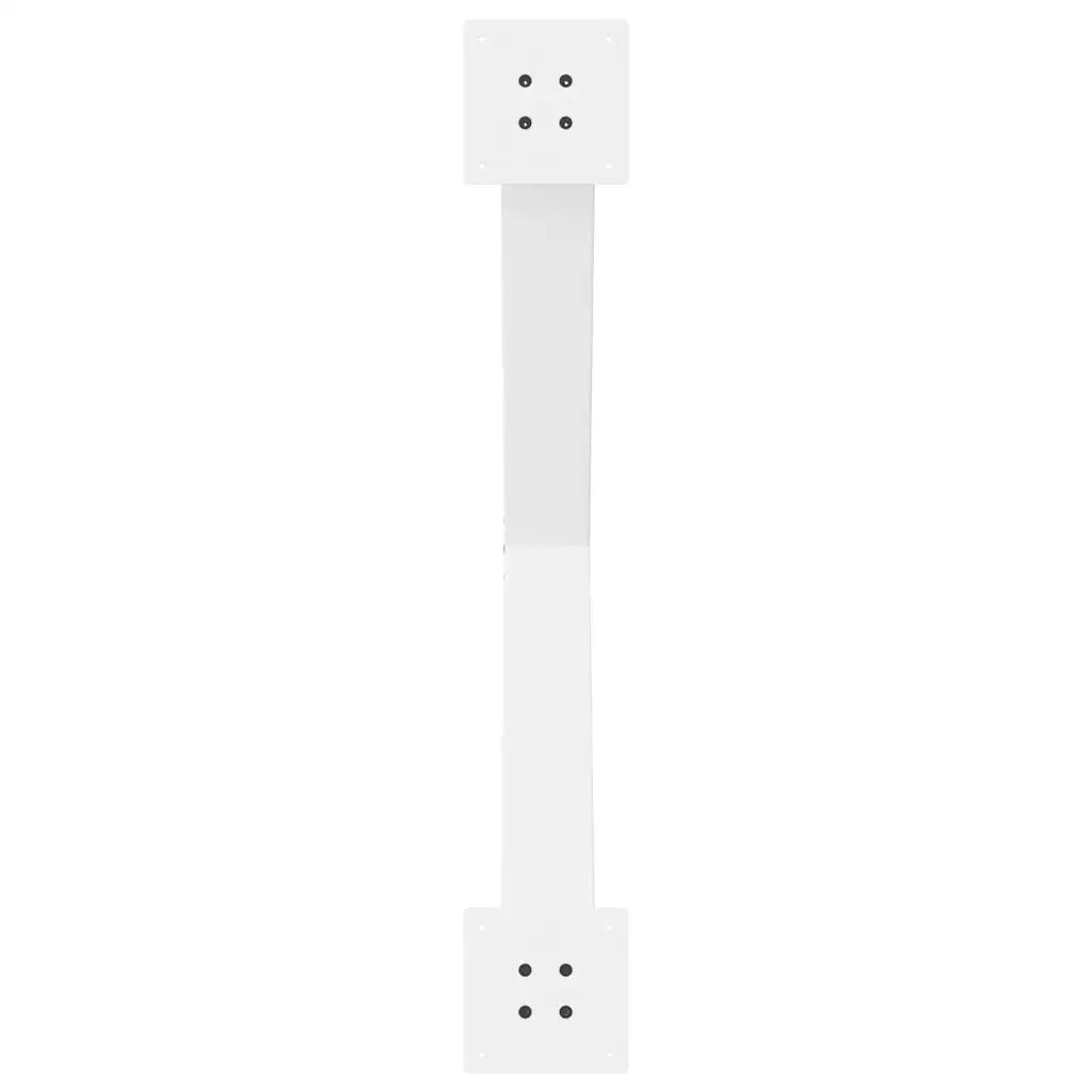 vidaXL Gambe per tavolo da pranzo a forma di X 2 pz bianche 90x(72-73) cm in acciaio