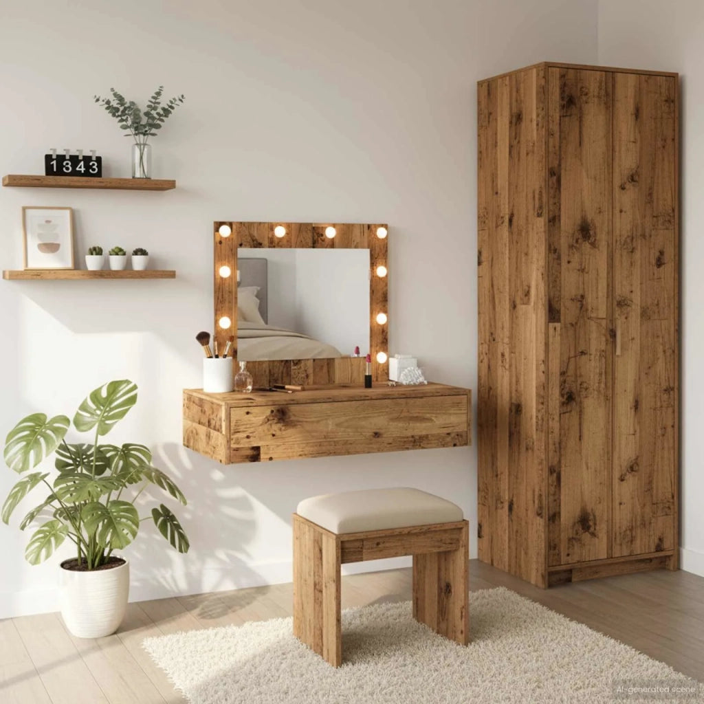 Toeletta | Tavolo da Trucco Marrone 83 x 40 x 70 cm Legno multistrato