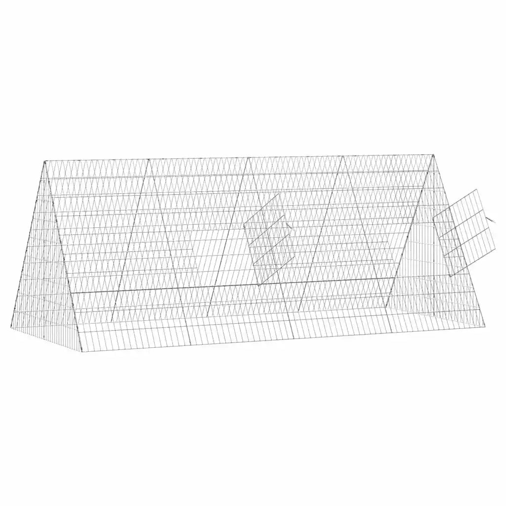 Gabbia per polli Argento 215 x 100 x 85 cm Acciaio zincato