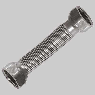 FLESSIBILE INOX PER ACQUA RIDOTTO FF  1/2 x 3/4 130x220 mm     MADE IN ITALY