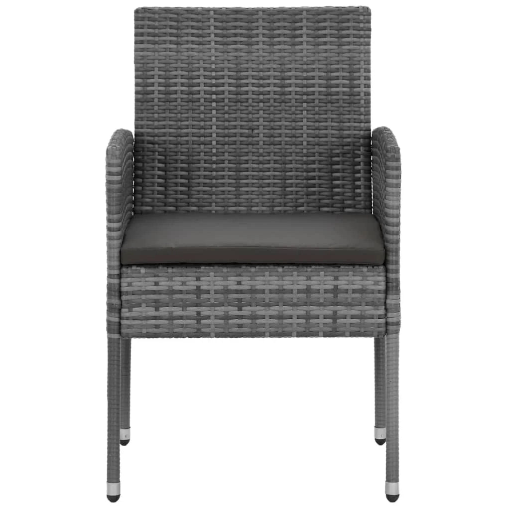 Set da pranzo da esterno 5 pz in polyrattan grigio 02_0014665