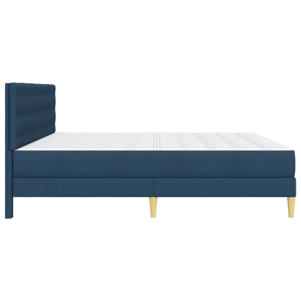 Struttura letto con materasso Blu 200 x 200 cm Tessuto 3415132