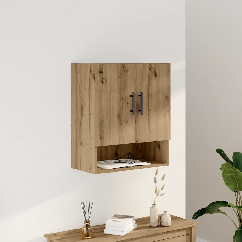 Armadietto a Muro Rovere Artigianale 60x31x70 cm in Truciolato 857299