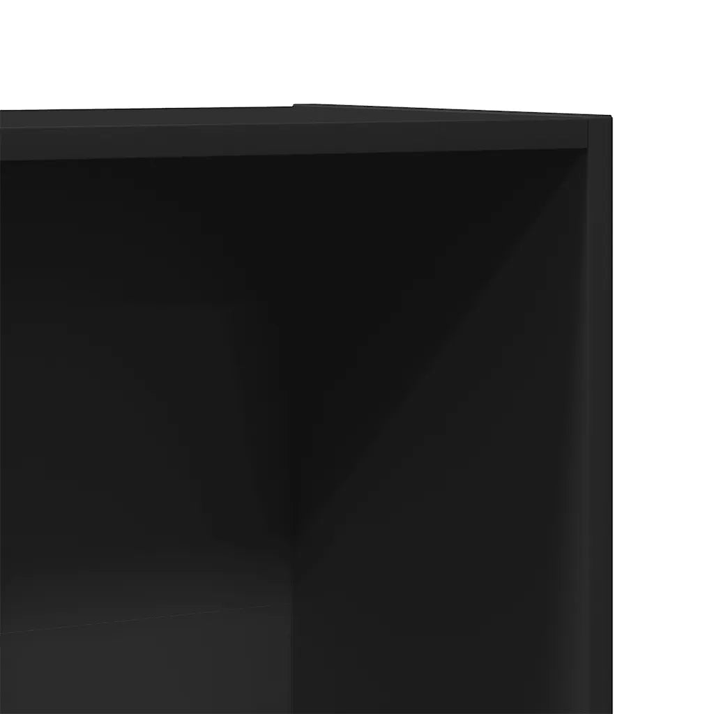 Libreria/Mobile TV Nero 36x30x114 cm in Legno Multistrato 800136
