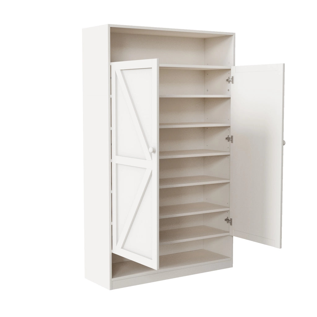 Doppelt¨¹r Schuhschrank multifunktionale - Zephmum- 8 Schichten gro?er Speicherraum