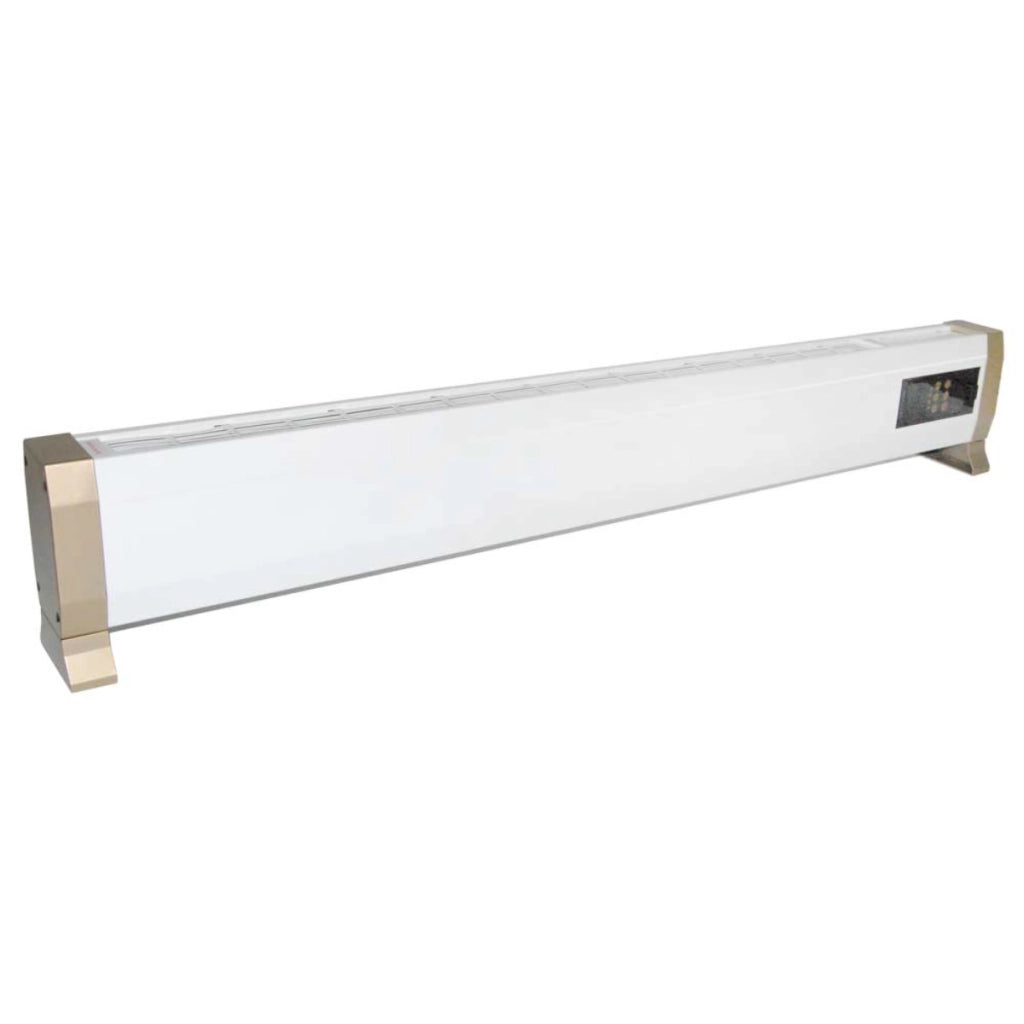 Termoconvettore Elettrico Mpc Alacant2200w Telecomando Incluso Riscaldamento Efficiente a Convezione Naturale Installazione a Pavimento a Parete o Come Battiscopa Struttura In Metallo Bianco