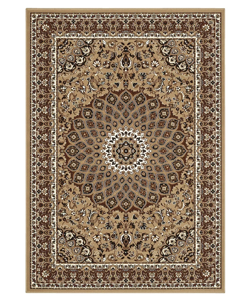 Tappeto ROYAL SHIRAZ 2082 BEIGE cm.140x210 arredo soggiorno salotto disegno moderno geometrico arredo casa