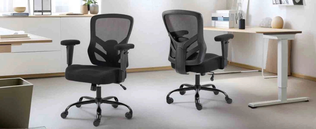 Sedia da ufficio girevole ¨C Minimal ¨C nero, struttura in metallo