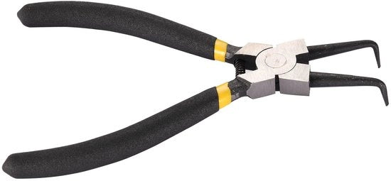 Tang per circuito 90 gradi con design curvo interno - Tang per orecchio - Maniglia in acciaio inossidabile - Diametro della punta 28mm - Per apparecchiature meccaniche - Tang a forma di anello