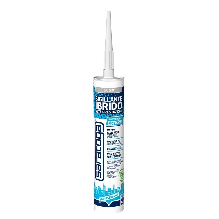 Saratoga SIGILLANTE IBRIDO PER ESTERNI 280ML GRIGIO.