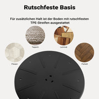 Sgabello sit stand nero, sgabello girevole regolabile in altezza fino a 70 cm, max 100 kg, sgabello ergonomico per casa, ufficio, officina