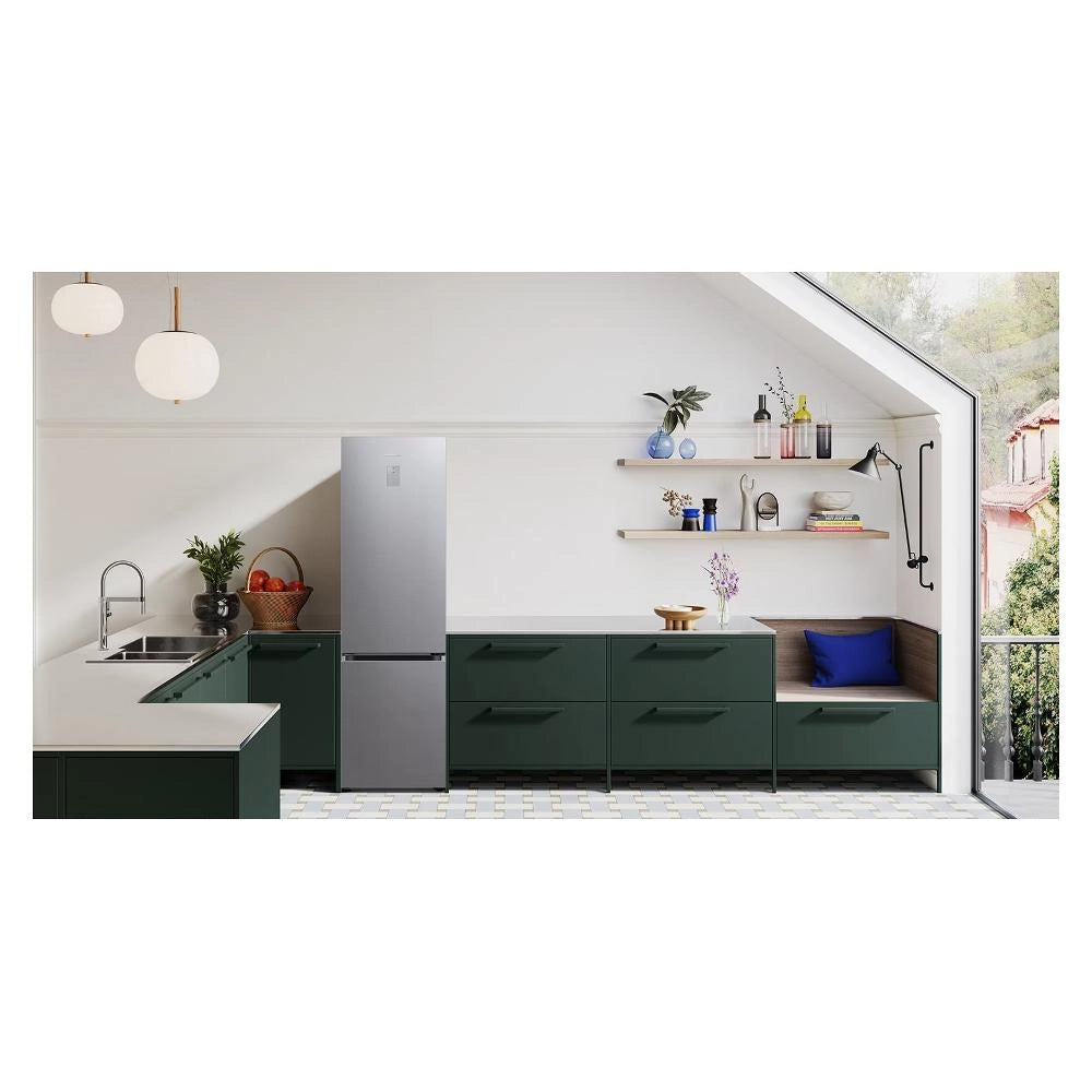 Frigorifero Combinato Samsung RB38C607AS9 EF ECOFLEX AI Air Space 387 Litri Classe A (A203xL59,5xP65,8) SmartThings Bixby Alexa Total No Frost Silver
