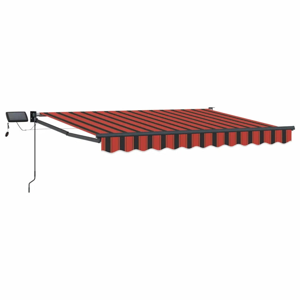 Tenda retrattile manuale con LED-Tenda parasole per balcone 3 x 2,5 m 941585