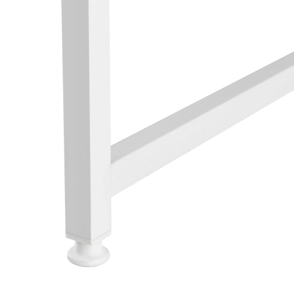 Scrivania per computer postazione di lavoro tavolo MDF 120 cm bianco 03_0003510