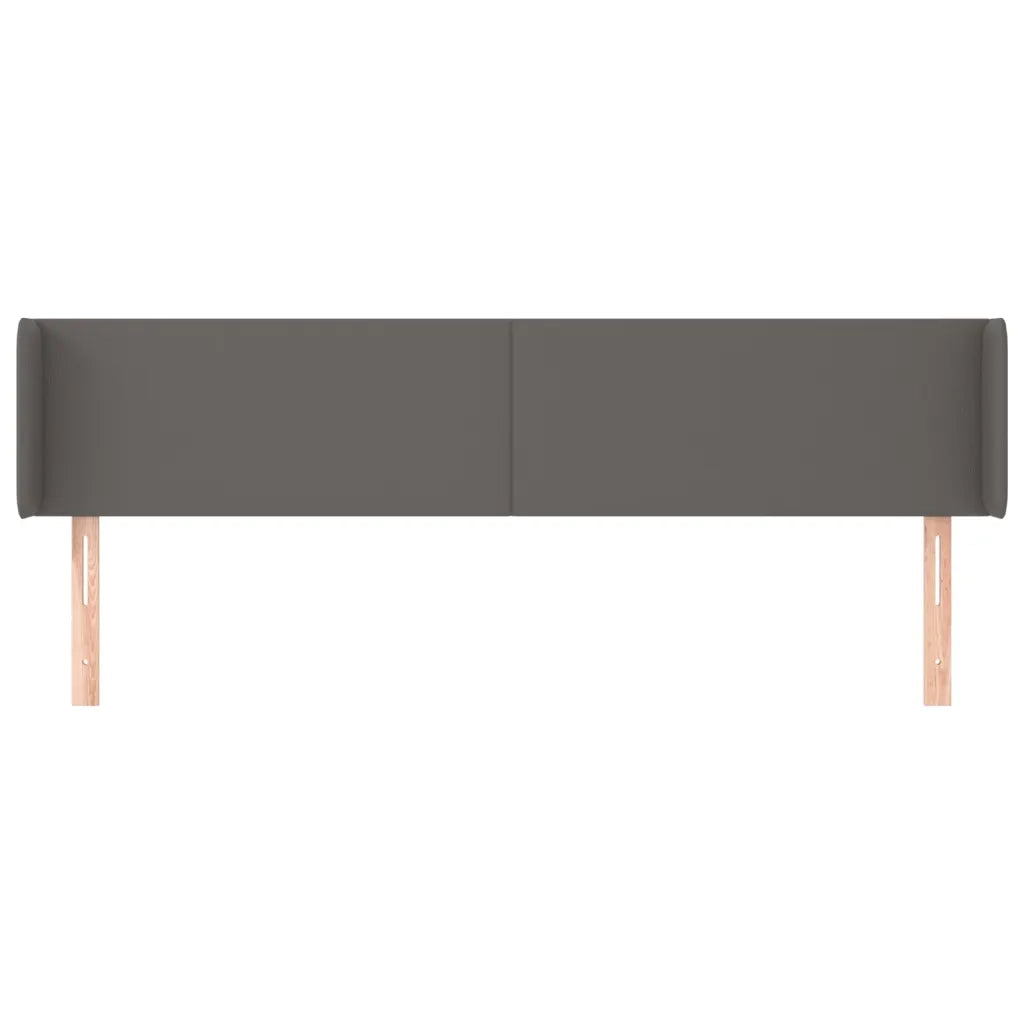 Testiera ad Orecchio Grigio 163x16x78/88 cm in Similpelle 3118588